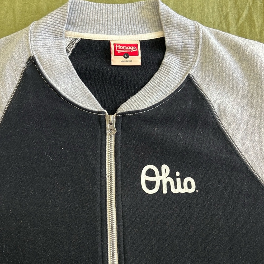 Homage, L, Script Ohio cotton jacket